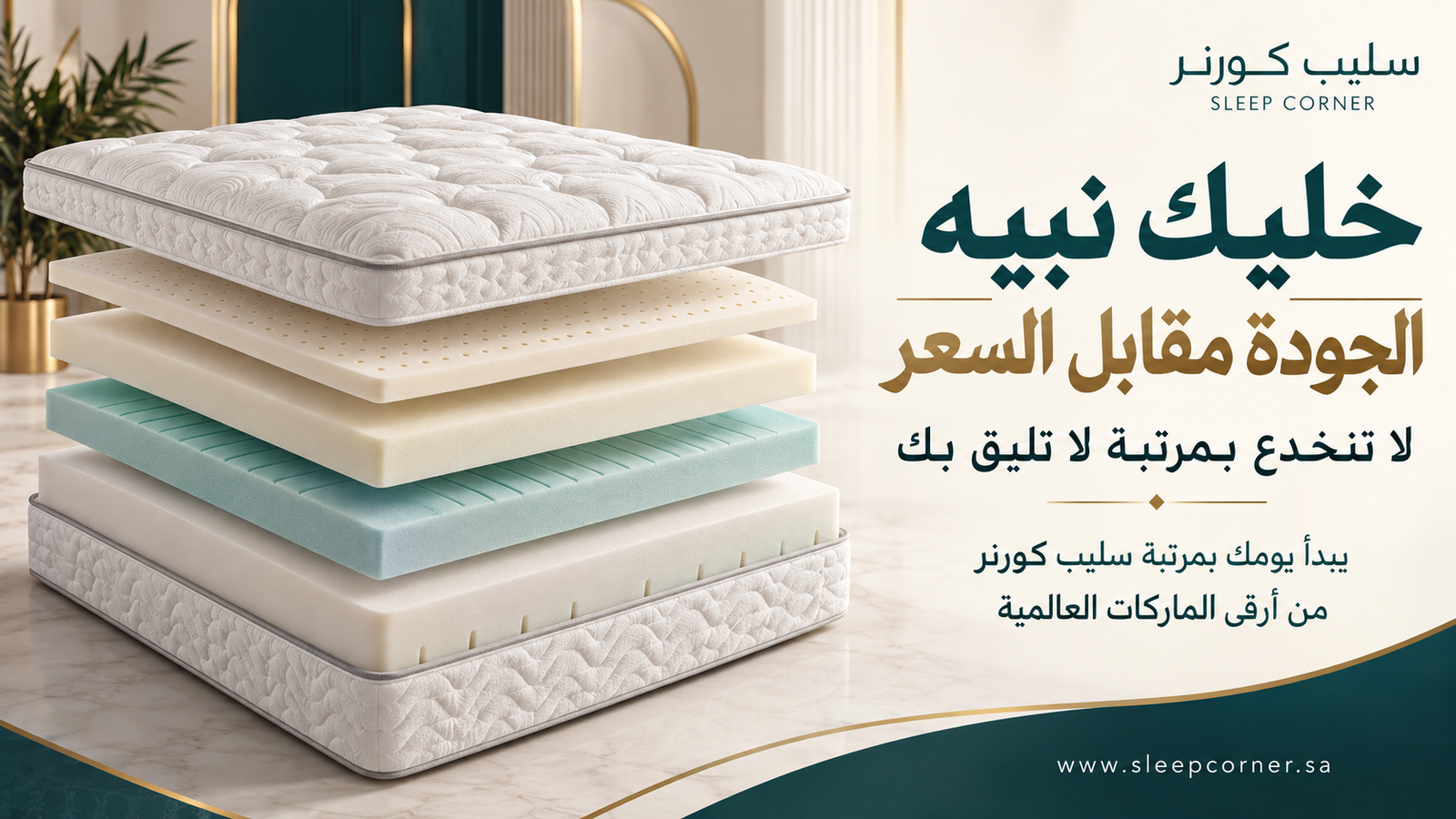 Luxury Layered Mattress Arabic Advertisement